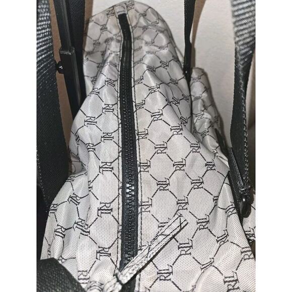 RALPH LAUREN Signature RL Logo Travel Duffle Weekend Carry On Bag Gray 16x14x5 - Picture 7 of 16